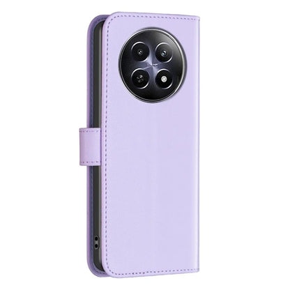 BINFEN COLOR BF17 For Realme 12 Case Stand Magnetic Closure Leather Phone Cover