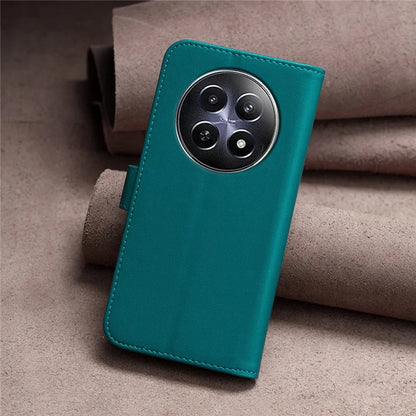 BINFEN COLOR BF17 For Realme 12 Case Stand Magnetic Closure Leather Phone Cover