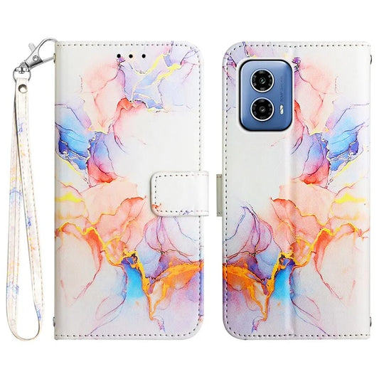 YB Pattern Printing Leather Series-5 For Motorola Moto G34 5G Case Wallet Leather Phone Bag