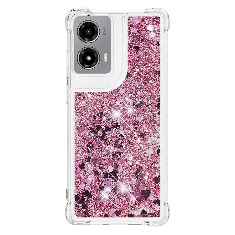 YB Quicksand Series-1 For Motorola Moto G Stylus 5G (2024) Case Glitter Liquid Anti-Drop TPU Phone Cover
