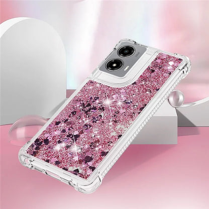 YB Quicksand Series-1 For Motorola Moto G Stylus 5G (2024) Case Glitter Liquid Anti-Drop TPU Phone Cover