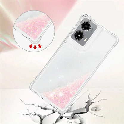 YB Quicksand Series-1 For Motorola Moto G Stylus 5G (2024) Case Glitter Liquid Anti-Drop TPU Phone Cover