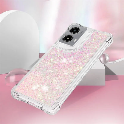 YB Quicksand Series-1 For Motorola Moto G Stylus 5G (2024) Case Glitter Liquid Anti-Drop TPU Phone Cover