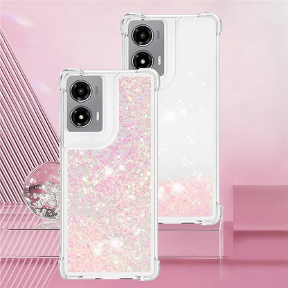 YB Quicksand Series-1 For Motorola Moto G Stylus 5G (2024) Case Glitter Liquid Anti-Drop TPU Phone Cover