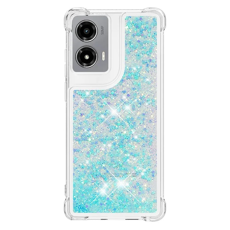 YB Quicksand Series-1 For Motorola Moto G Stylus 5G (2024) Case Glitter Liquid Anti-Drop TPU Phone Cover