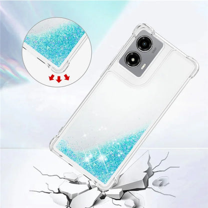 YB Quicksand Series-1 For Motorola Moto G Stylus 5G (2024) Case Glitter Liquid Anti-Drop TPU Phone Cover