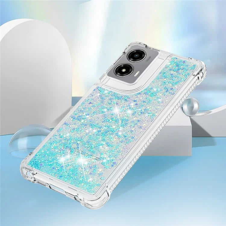 YB Quicksand Series-1 For Motorola Moto G Stylus 5G (2024) Case Glitter Liquid Anti-Drop TPU Phone Cover