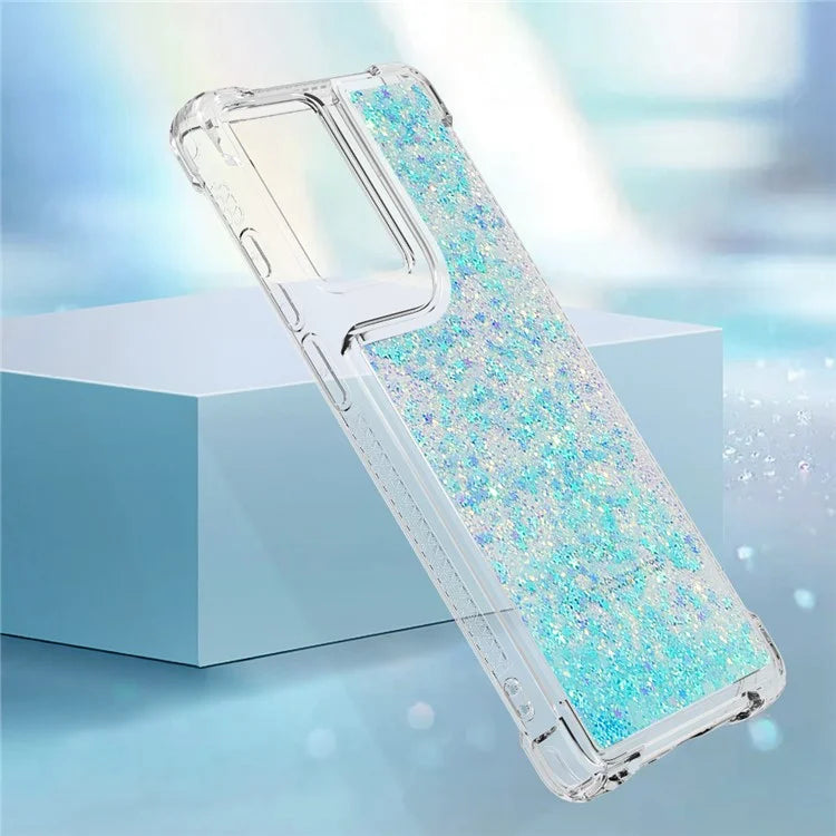 YB Quicksand Series-1 For Motorola Moto G Stylus 5G (2024) Case Glitter Liquid Anti-Drop TPU Phone Cover