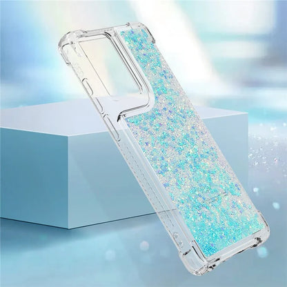 YB Quicksand Series-1 For Motorola Moto G Stylus 5G (2024) Case Glitter Liquid Anti-Drop TPU Phone Cover