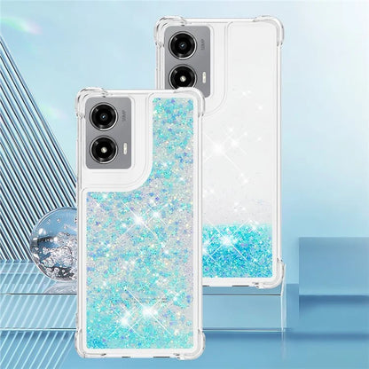 YB Quicksand Series-1 For Motorola Moto G Stylus 5G (2024) Case Glitter Liquid Anti-Drop TPU Phone Cover