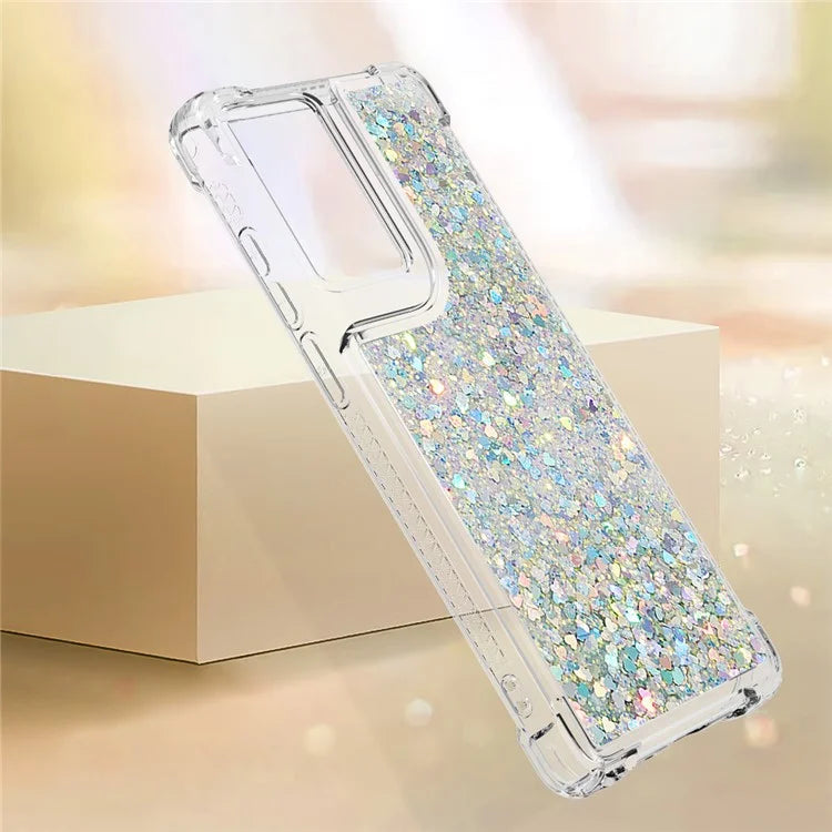 YB Quicksand Series-1 For Motorola Moto G Stylus 5G (2024) Case Glitter Liquid Anti-Drop TPU Phone Cover