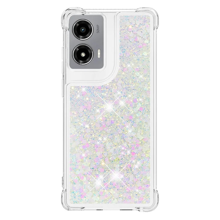 YB Quicksand Series-1 For Motorola Moto G Stylus 5G (2024) Case Glitter Liquid Anti-Drop TPU Phone Cover