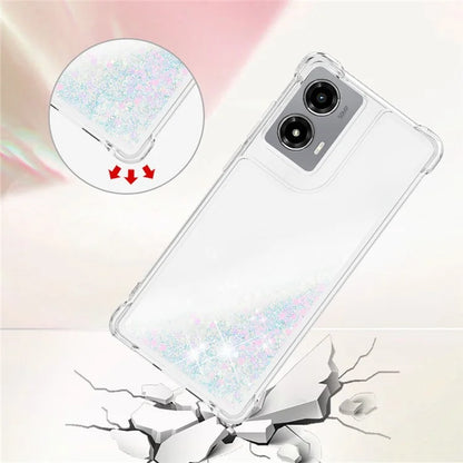 YB Quicksand Series-1 For Motorola Moto G Stylus 5G (2024) Case Glitter Liquid Anti-Drop TPU Phone Cover