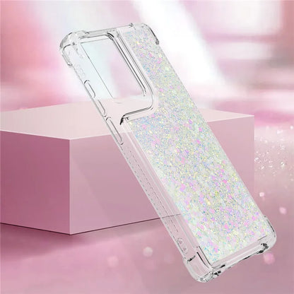 YB Quicksand Series-1 For Motorola Moto G Stylus 5G (2024) Case Glitter Liquid Anti-Drop TPU Phone Cover