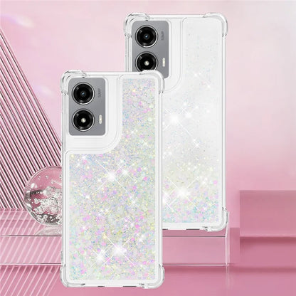 YB Quicksand Series-1 For Motorola Moto G Stylus 5G (2024) Case Glitter Liquid Anti-Drop TPU Phone Cover