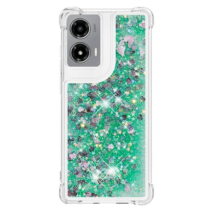 YB Quicksand Series-1 For Motorola Moto G Stylus 5G (2024) Case Glitter Liquid Anti-Drop TPU Phone Cover