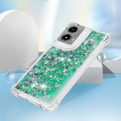 YB Quicksand Series-1 For Motorola Moto G Stylus 5G (2024) Case Glitter Liquid Anti-Drop TPU Phone Cover