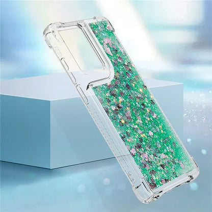 YB Quicksand Series-1 For Motorola Moto G Stylus 5G (2024) Case Glitter Liquid Anti-Drop TPU Phone Cover