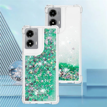YB Quicksand Series-1 For Motorola Moto G Stylus 5G (2024) Case Glitter Liquid Anti-Drop TPU Phone Cover