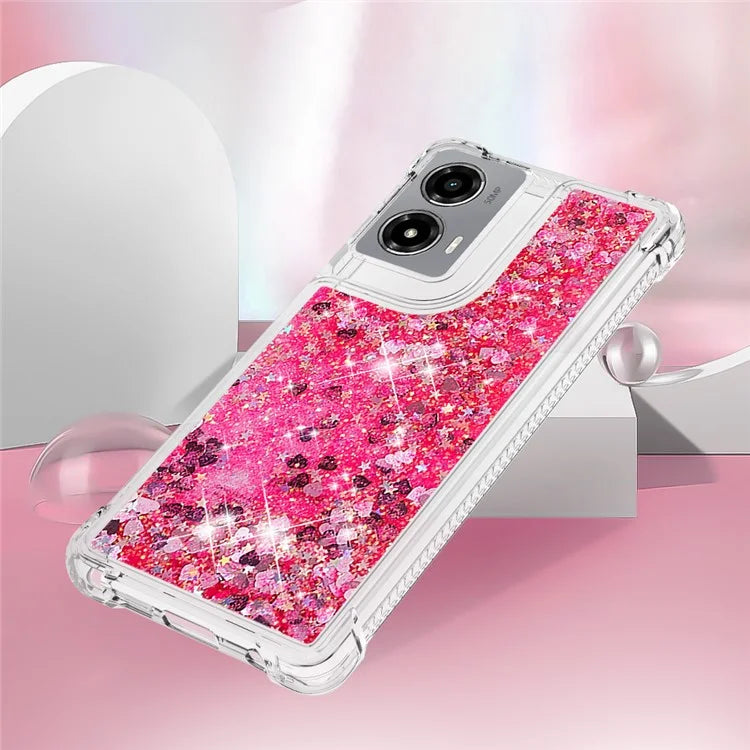 YB Quicksand Series-1 For Motorola Moto G Stylus 5G (2024) Case Glitter Liquid Anti-Drop TPU Phone Cover