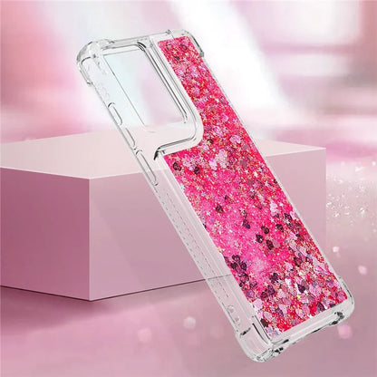 YB Quicksand Series-1 For Motorola Moto G Stylus 5G (2024) Case Glitter Liquid Anti-Drop TPU Phone Cover