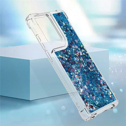 YB Quicksand Series-1 For Motorola Moto G Stylus 5G (2024) Case Glitter Liquid Anti-Drop TPU Phone Cover