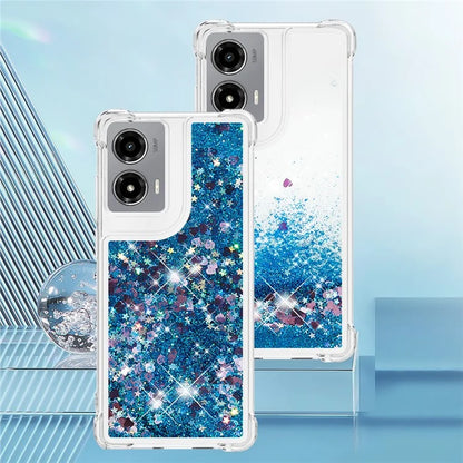 YB Quicksand Series-1 For Motorola Moto G Stylus 5G (2024) Case Glitter Liquid Anti-Drop TPU Phone Cover