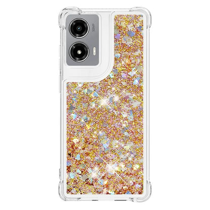 YB Quicksand Series-1 For Motorola Moto G Stylus 5G (2024) Case Glitter Liquid Anti-Drop TPU Phone Cover