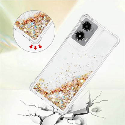 YB Quicksand Series-1 For Motorola Moto G Stylus 5G (2024) Case Glitter Liquid Anti-Drop TPU Phone Cover