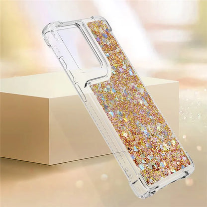 YB Quicksand Series-1 For Motorola Moto G Stylus 5G (2024) Case Glitter Liquid Anti-Drop TPU Phone Cover