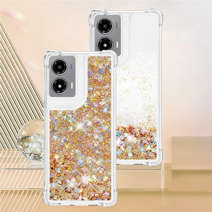 YB Quicksand Series-1 For Motorola Moto G Stylus 5G (2024) Case Glitter Liquid Anti-Drop TPU Phone Cover