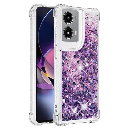 YB Quicksand Series-1 For Motorola Moto G Stylus 5G (2024) Case Glitter Liquid Anti-Drop TPU Phone Cover