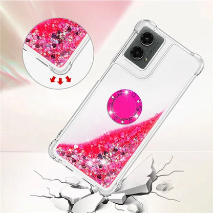 YB Quicksand Series-7 For Motorola Moto G Play 5G (2024) / Moto G 5G (2024) Kickstand Case Shiny Sequins TPU Cover