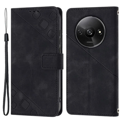 PT005 YB Imprinting Series-6 For Xiaomi Redmi A3 Case Skin-touch Wallet Stand Leather Cover