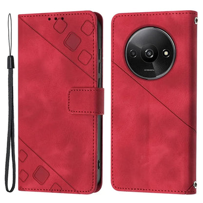 PT005 YB Imprinting Series-6 For Xiaomi Redmi A3 Case Skin-touch Wallet Stand Leather Cover