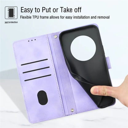 PT005 YB Imprinting Series-6 For Xiaomi Redmi A3 Case Skin-touch Wallet Stand Leather Cover
