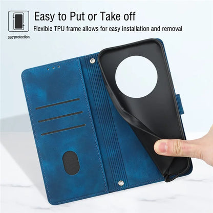 PT005 YB Imprinting Series-7 for Xiaomi Redmi A3 Crossbody Case Protective Leather Wallet Phone Cover