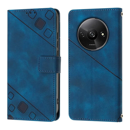 PT005 YB Imprinting Series-7 for Xiaomi Redmi A3 Crossbody Case Protective Leather Wallet Phone Cover