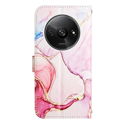YB Pattern Printing Leather Series-5 For Xiaomi Redmi A3 Case Marble Pattern Wallet Leather Flip Cover