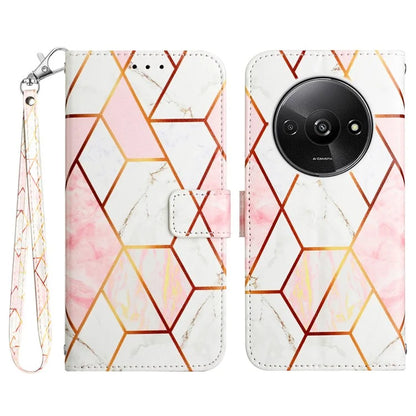 YB Pattern Printing Leather Series-5 For Xiaomi Redmi A3 Case Marble Pattern Wallet Leather Flip Cover