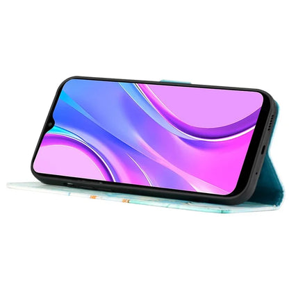 YB Pattern Printing Leather Series-5 For Xiaomi Redmi A3 Case Marble Pattern Wallet Leather Flip Cover