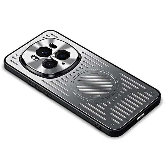 For Honor Magic6 Pro 5G Heat Dissipation Phone Case TPU+Aluminum Alloy Magnetic Back Cover