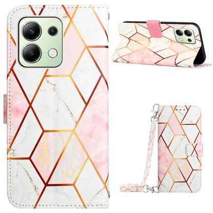 YB Pattern Printing Leather Series-6 For Xiaomi Redmi Note 13 4G Crossbody Phone Case Wallet Cover