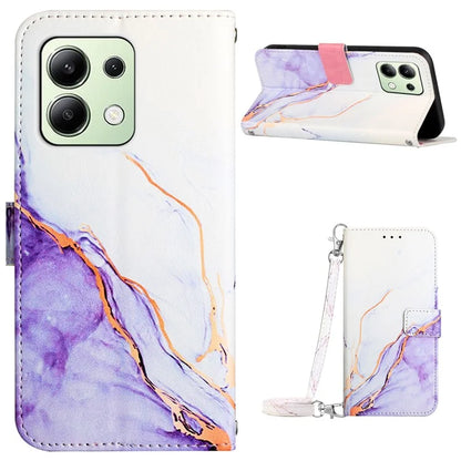 YB Pattern Printing Leather Series-6 For Xiaomi Redmi Note 13 4G Crossbody Phone Case Wallet Cover