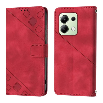 PT005 YB Imprinting Series-7 for Xiaomi Redmi Note 13 4G Case PU Leather + Soft TPU Flip Wallet Phone Cover