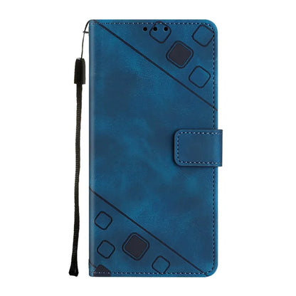 PT005 YB Imprinting Series-6 For Xiaomi Redmi Note 13 4G Leather Case with Hand Strap Wallet Cover