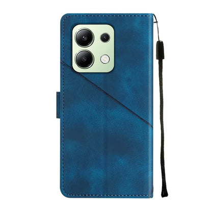 PT005 YB Imprinting Series-6 For Xiaomi Redmi Note 13 4G Leather Case with Hand Strap Wallet Cover
