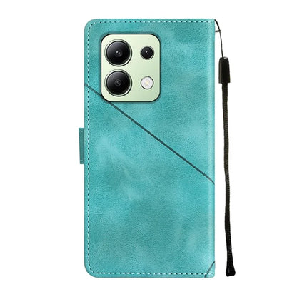 PT005 YB Imprinting Series-6 For Xiaomi Redmi Note 13 4G Leather Case with Hand Strap Wallet Cover