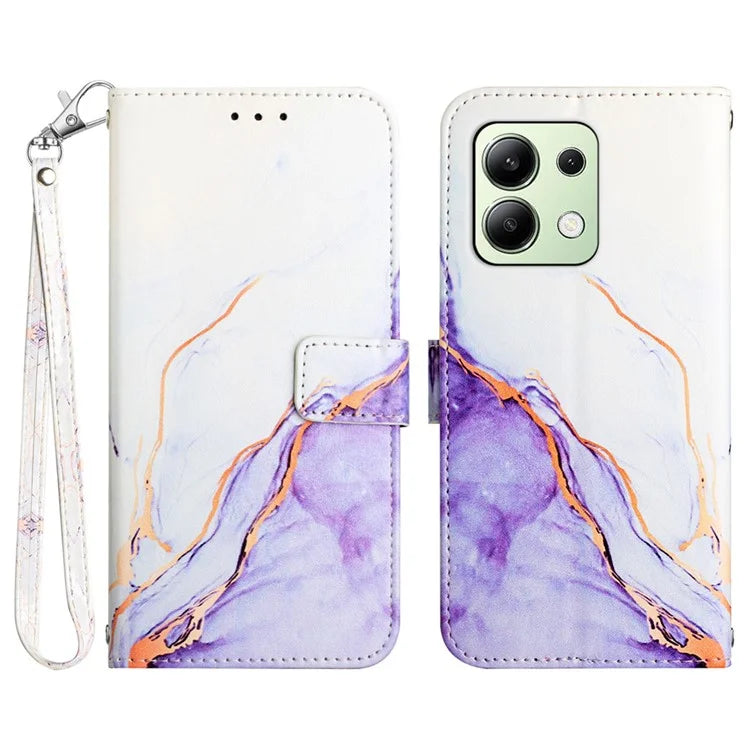 YB Pattern Printing Leather Series-5 For Xiaomi Redmi Note 13 4G Wallet Case PU Leather Phone Cover