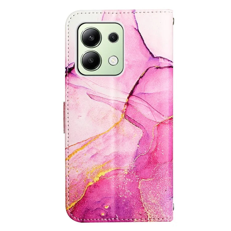 YB Pattern Printing Leather Series-5 For Xiaomi Redmi Note 13 4G Wallet Case PU Leather Phone Cover
